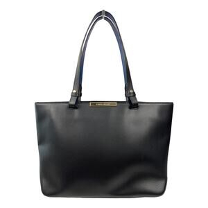 Longchamp Le Foulonné Black Pebbled Leather Tote Blue Interior France Zip